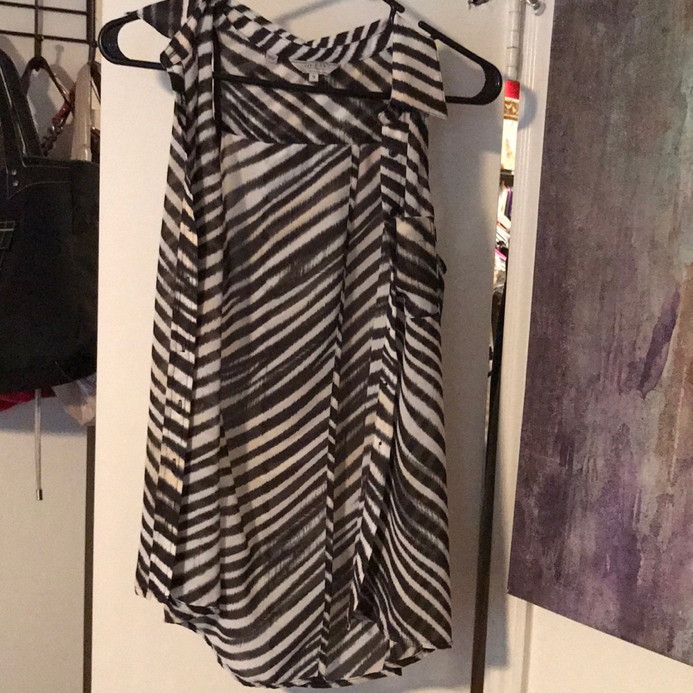 Guess zebra blouse